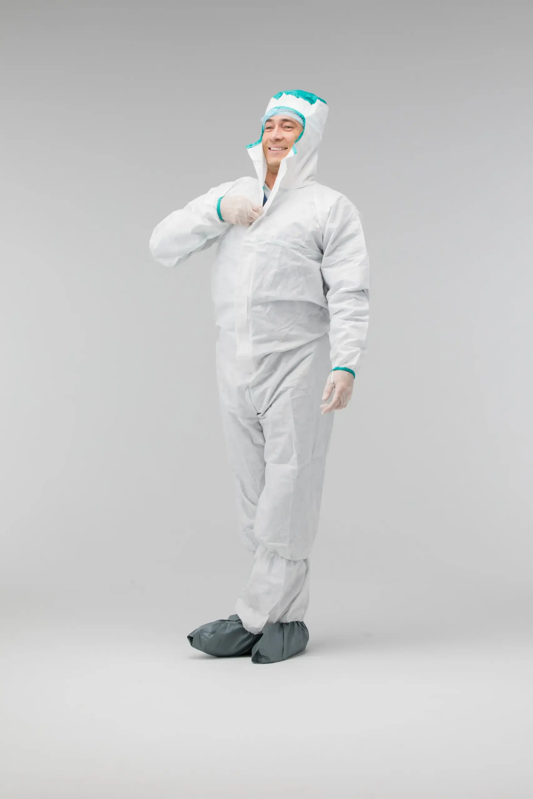 SMS Garments - Coveralls with Attached Hood & Boots